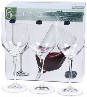 Набор бокалов для вина Uma 480 мл 6 шт. Bohemia