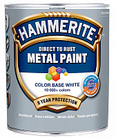 Эмаль Hammerite гладкая BW белая глянец 0,7л