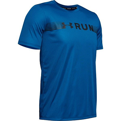 Футболка Under Armour UA RUN WARPED SHORTSLEEVE 1342960-417 S синій
