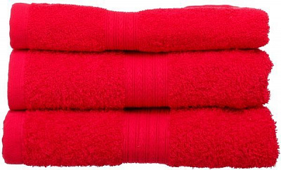 Полотенце Косичка 360гр/м 100x150 см красный Simi 