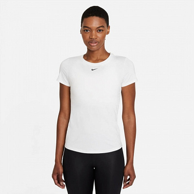Футболка Nike W NK ONE DF SS SLIM TOP DD0626-100 р.XL белый