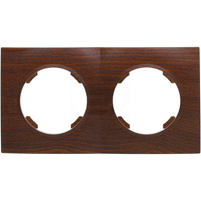 Рамка двухместная HausMark Bela горизонтальная дуб бронзовый SNG-FRP.RD20G2-8/Oak-bronze