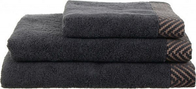 Рушник 70x140 см темно-сірий Arrows