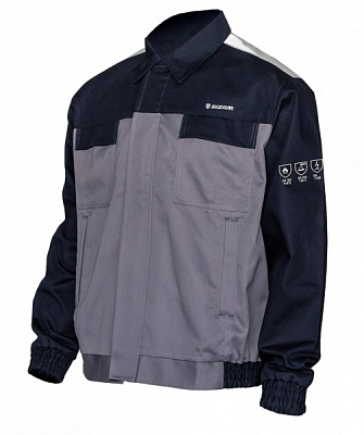 Куртка зварювальника Sizam Newport р. L 30303 сіро-синій