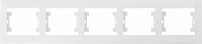 Рамка пятиместная Makel Defne горизонтальная белый 42001705