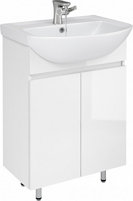 Тумба напольная Грейд Агата 60 белая под умывальник Colombo Прокси 60