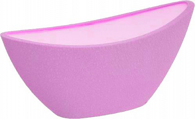 Кашпо керамічне Оріана-Запоріжкераміка Лодочка шовк жовтий овальний 2,5л жовтий (045-1-044)