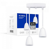 Світильник світлодіодний Global GPL-01C 4100K 2x14 Вт білий 