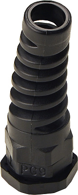 Кабельний ввід АСКО-УКРЕМ PGS 9 спіральний чорний