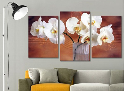 Картина модульна Квіти 174 акц. 100x53 см