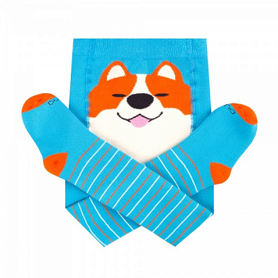 Колготки детские унисекс Duna новогодние 4941р.86-92 бирюзовый 