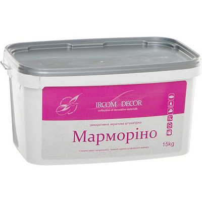 Декоративна штукатурка Марморіно Ircom Decor 15 кг білий