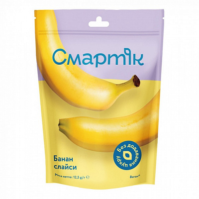 Банан Смартік сублимированный слайсы 12.5 г