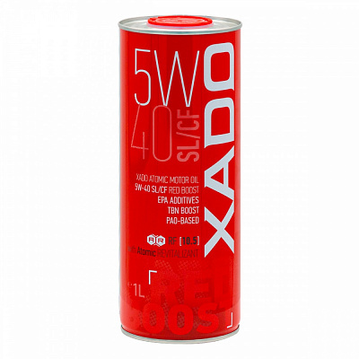Моторное масло синтетическое XADO SL/CF Red Boost 5W-40 1 л (XA 26106)