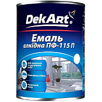Емаль DekArt алкідна ПФ-115П темно-зелений глянець 2,8кг