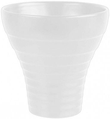 Ваза керамическая белая STEPS 18 см ASA