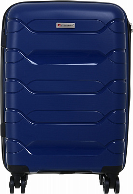 Чемодан Compass №XY007 S 36 л синий 49x35x21 см