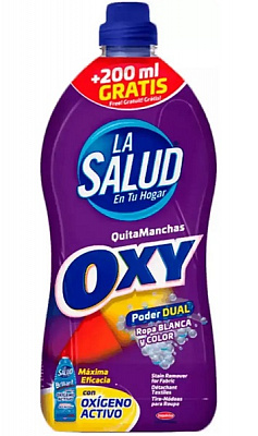 Пятновыводитель LA SALUD LA SALUD OXY QuitaManchas Poder DUAL 1500 г 1500 мл