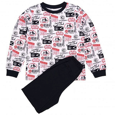 Пижама для мальчиков Татошка 011302лн р.128 синий 