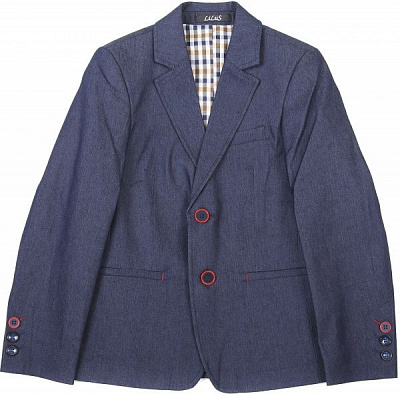 Пиджак школьный LILUS р.140 синий 217П-7А 