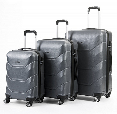 Чемодан 100 л серебряный MCS V300 на 4 колесах L 28