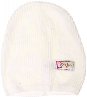 Шапочка детская для девочки Kraft+ 7502 р.52-54 молоко 