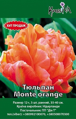 Цибулина Тюльпан Monte orange 3 шт.