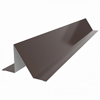 Планка снегозадержателя глянцевая Европрофиль RAL 8017 коричневая