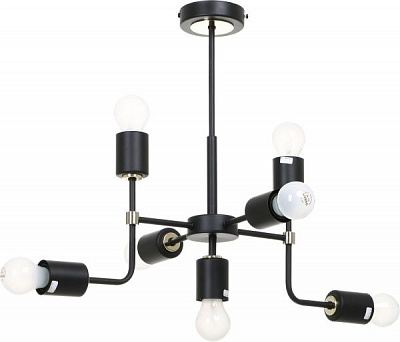 Люстра ALFA Transformers 7x60 Вт E27 чорний 24877