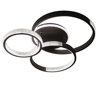 Люстра светодиодная Victoria Lighting с пультом д/у 90 Вт черный Medea/PL3 black 