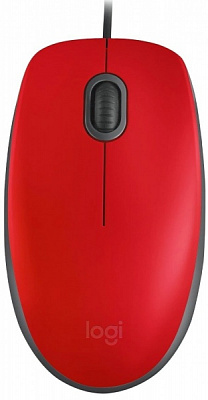 Мышь Logitech проводная M110 Silent USB red (910-006759) 