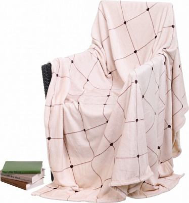 Плед Frannel Cell 200x220 см розовый La Nuit 