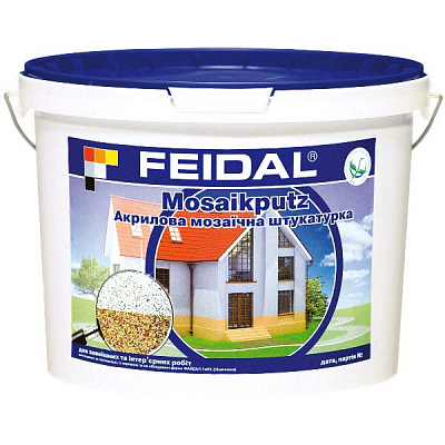 Декоративная штукатурка мозаичная Feidal Mosaikputz maxi C35 1-4 мм 15 кг