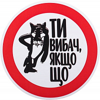 Наклейка Извини, если что
