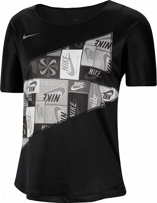 Футболка Nike W NK ICNCLSH TOP SS PR CJ1937-010 р.S черный