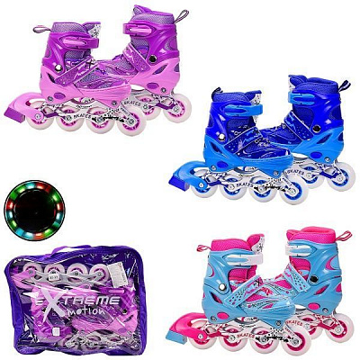 Роликові ковзани з підсвіткою R2063 р. 30-33 в асортименті