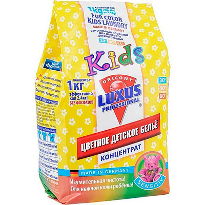 Стиральный порошок для машинной стирки Luxus Professional Цветное детское белье 1 кг