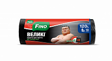 Мешки для бытового мусора Fino Крепкие крепкие 120 л 10 шт.