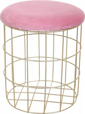 Корзина Royal 30х30х34 см пудровый с золотым 