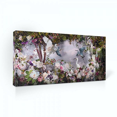 Репродукция Флористика 96x48 см 