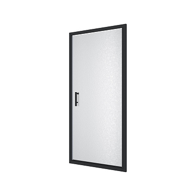 Душевые двери Koller Pool NS90GB NEON односекц. распашная Black 900x1900 мм стекло grape