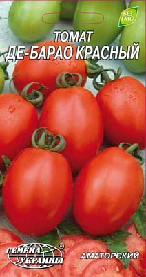 Насіння Семена Украины томат високорослий Де-Барао червоний 0,2г