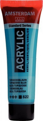 Краска акриловая бирюзовый синий 522 20 мл Amsterdam Standart Royal Talens