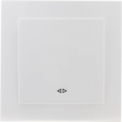 Вимикач перехресний одноклавішний Nilson Touran без підсвітки 10 А 230В білий 24111010