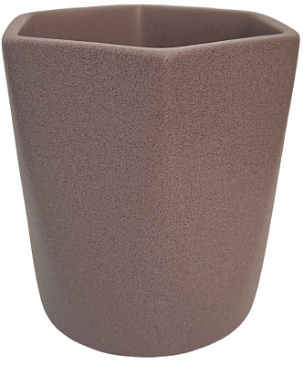 Горшок керамический Ориана-Запорожкерамика для суккулентов №4 фигурный 0,35 л аметист (074-4-007)