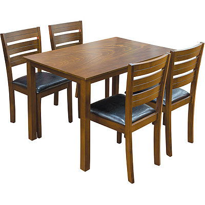 Набор столовый Тоскана гевея черный