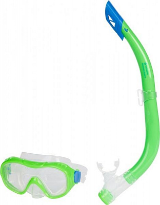 Набор для дайвинга TECNOPRO ST5 KIDS 289411-901687 р.S зеленый