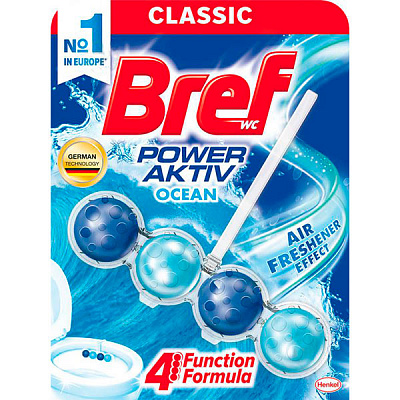 Туалетный блок Bref Сила-Актив Океанский бриз 50 г