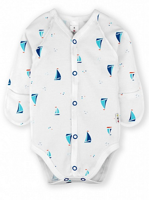 Боди для мальчика Софія Кораблики р.56 белый 451256 