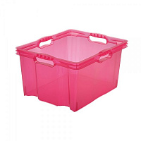 Ящик для хранения пластиковая Keeper 0274.3 Multi-box XL 24 л розовый 230x430x350 мм